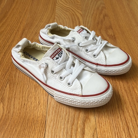 Converse Chuck Taylors Sneakers White Size 1 Juniors Slip On - Picture 8 of 12
